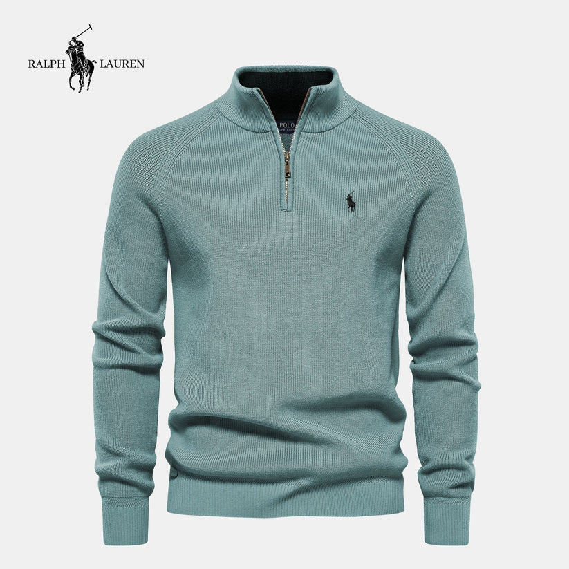 RL® Premium Maglione Uomo con Collo Zip